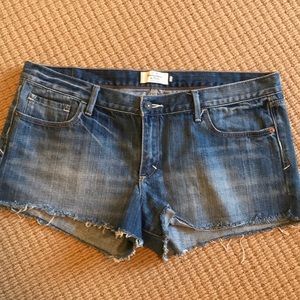A&F Distressed Jean Shorts